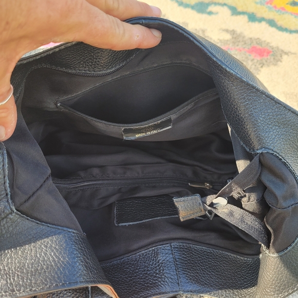 Roberta M Italian pebbled leather handbag - Picture 8 of 9